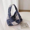 Retro Cotton Lunch Bag Stylish Canvas Tote for Foodies