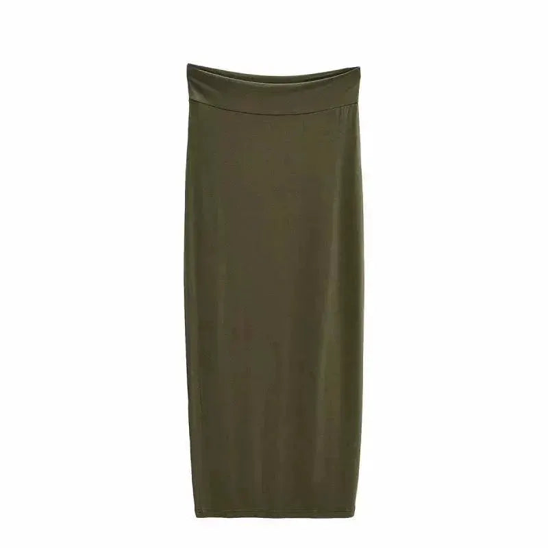 Elegant Modal Pencil Skirt Versatile Summer Staple