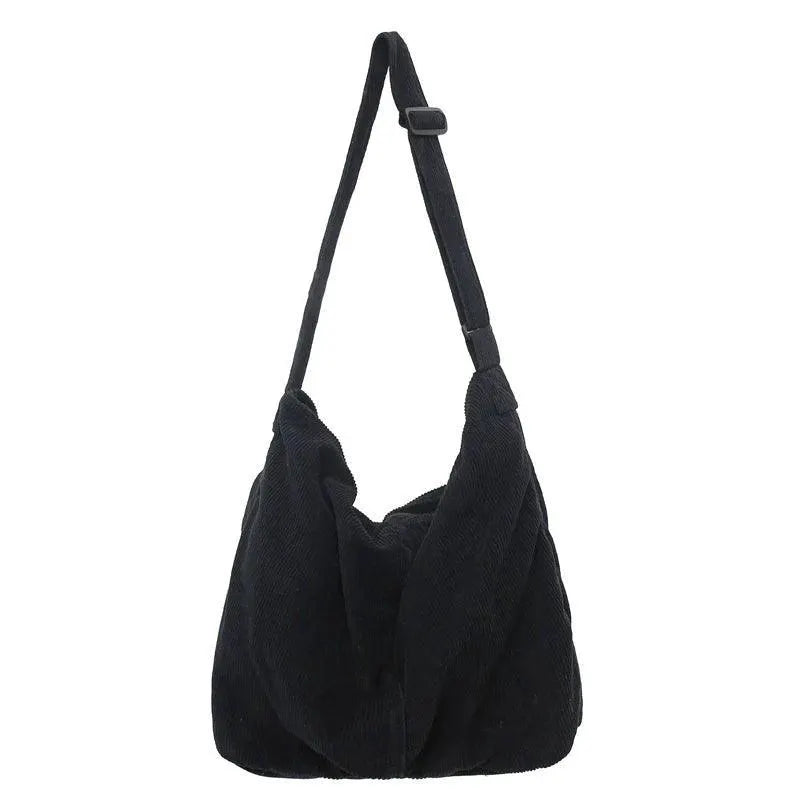 Casual Plaid Corduroy Crossbody Bag Womens Purse Everyday