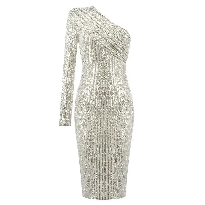 Chic Sequin Nightclub Dress Sparkle All Night Long