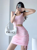 Summer Chic Pleated A-line Dress Stylish Slimming Choice