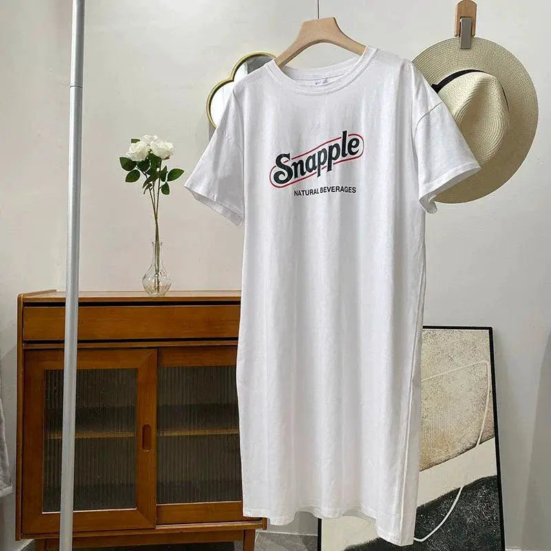 Younger Vibe Casual Dress Playful Letters Numbers Print