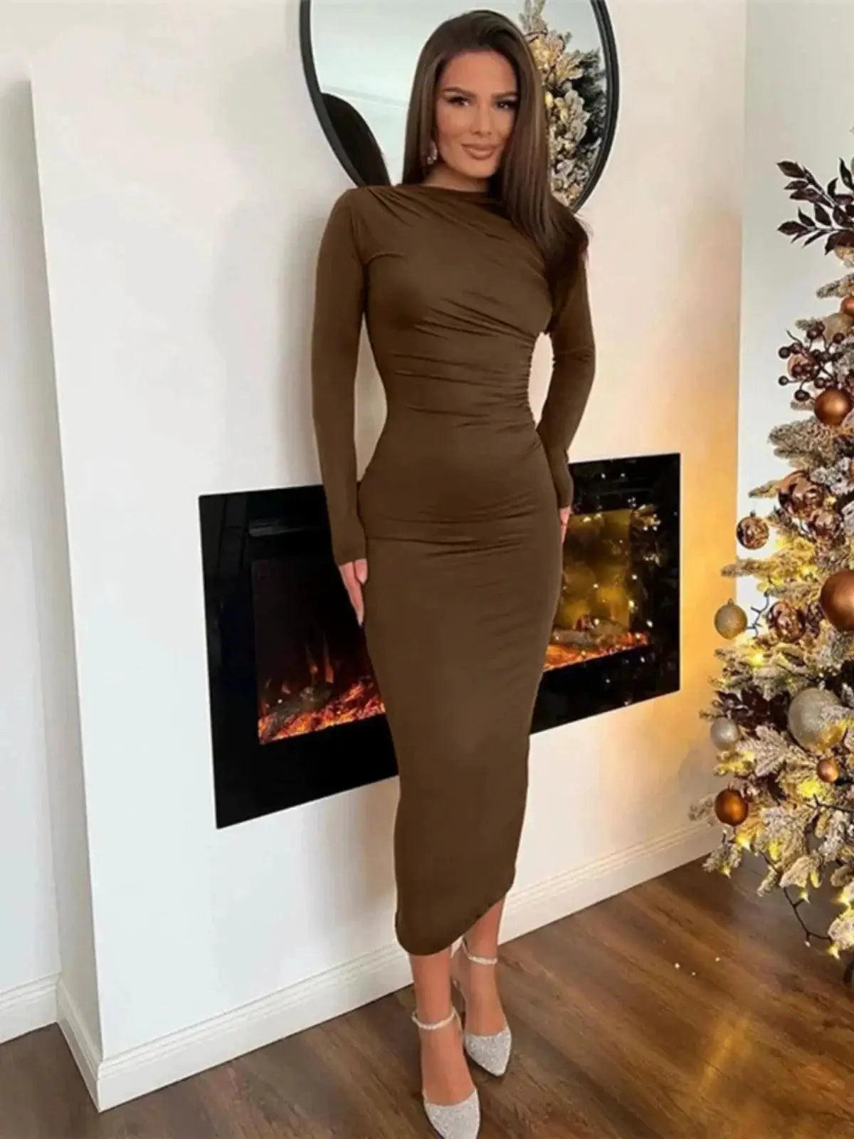 Chic Slim Fit Sheath Dress for Sophisticated Style