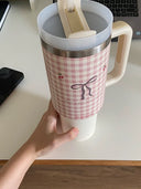 304 Stainless Steel Insulated Ice Cup With Straw Handle