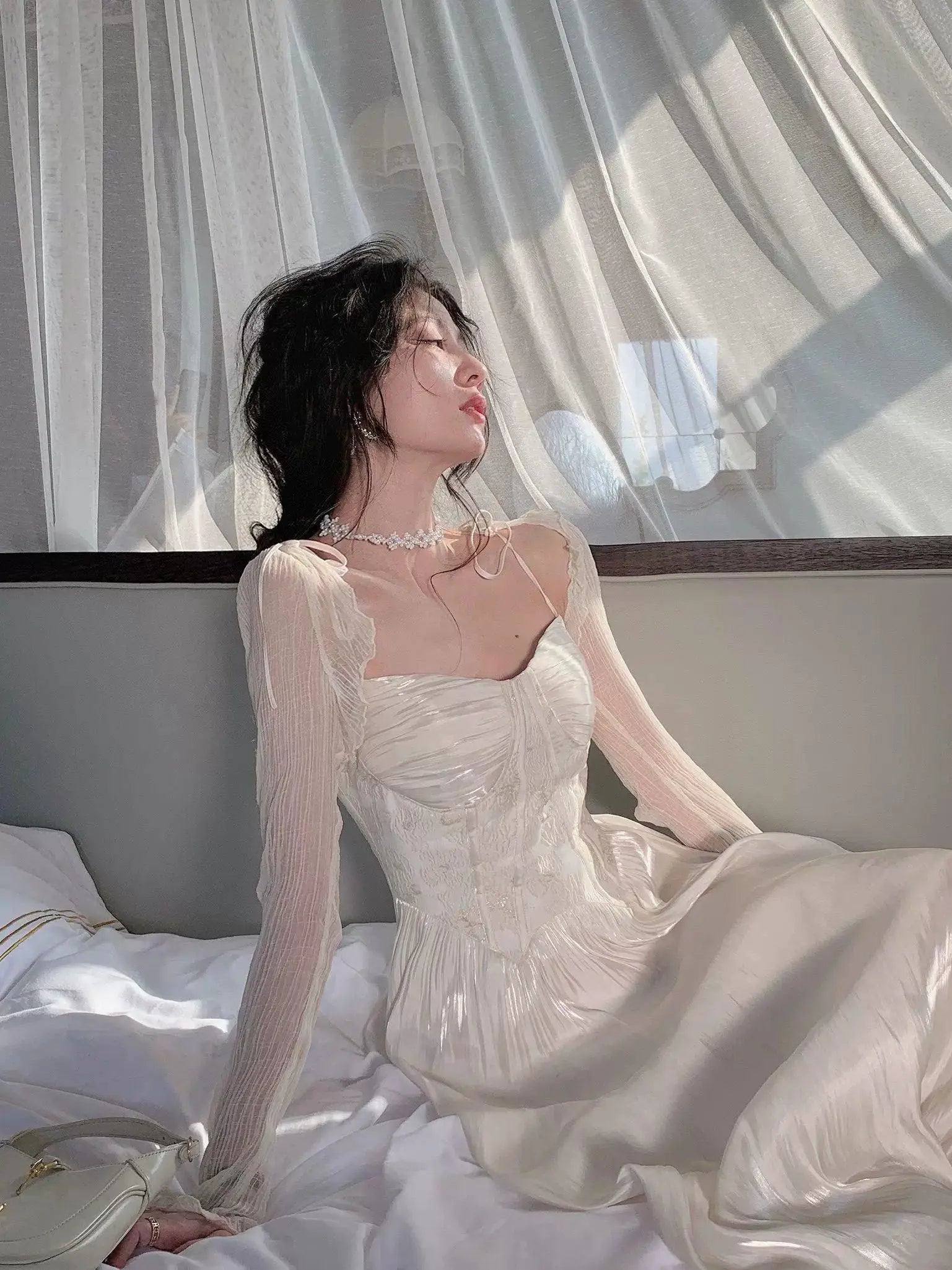 Shimmering Slip Dress For Elegant Wedding And Party Attire