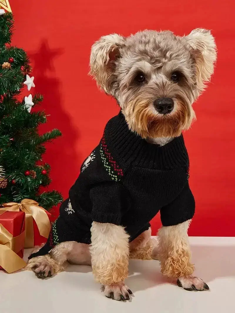 Warm Christmas Dog Sweater for Holidays — product view 19