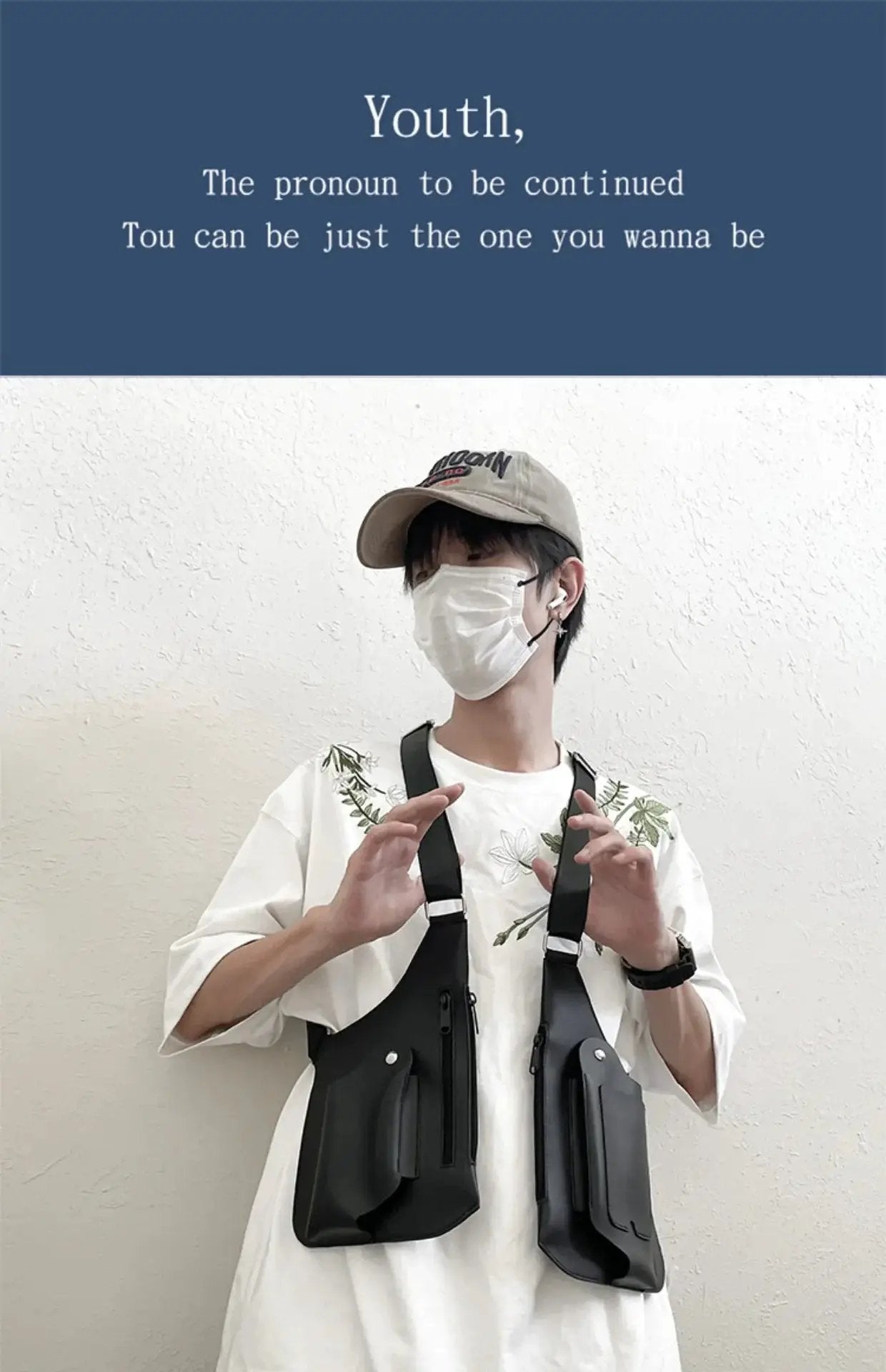 Cargo Hip Hop Vest Bag Unisex Chest Bag Outdoor Phone Bag - OurLum.com
