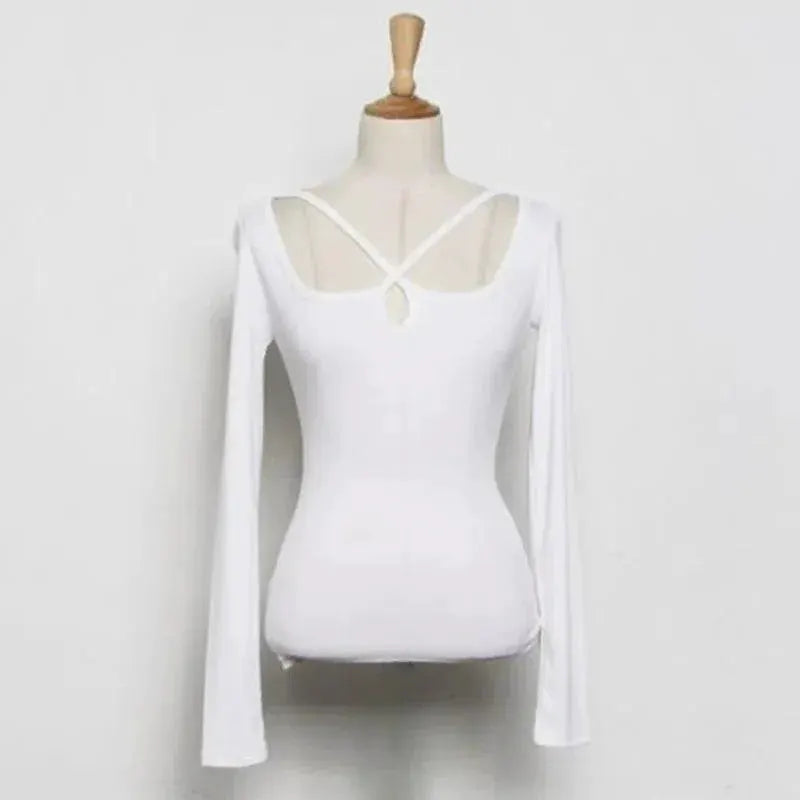 Youth Fashion Modal Slim Fit Long Sleeve T Shirt Trendy