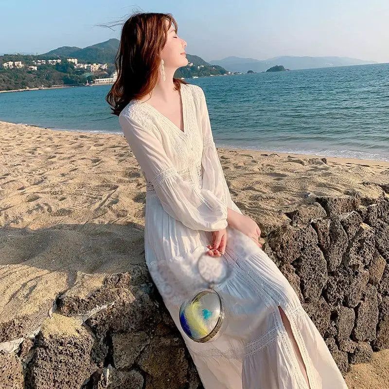 Enchanted Seaside Maxi Skirt Magical Fairy Vacation Style