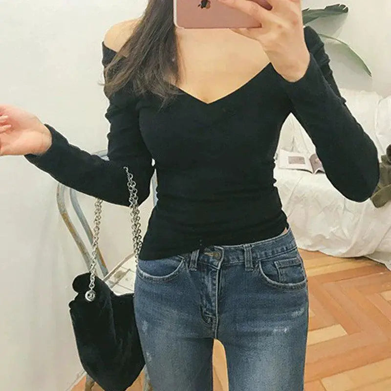Crafty Comfort V Neck Top Autumn Style Essential For Women