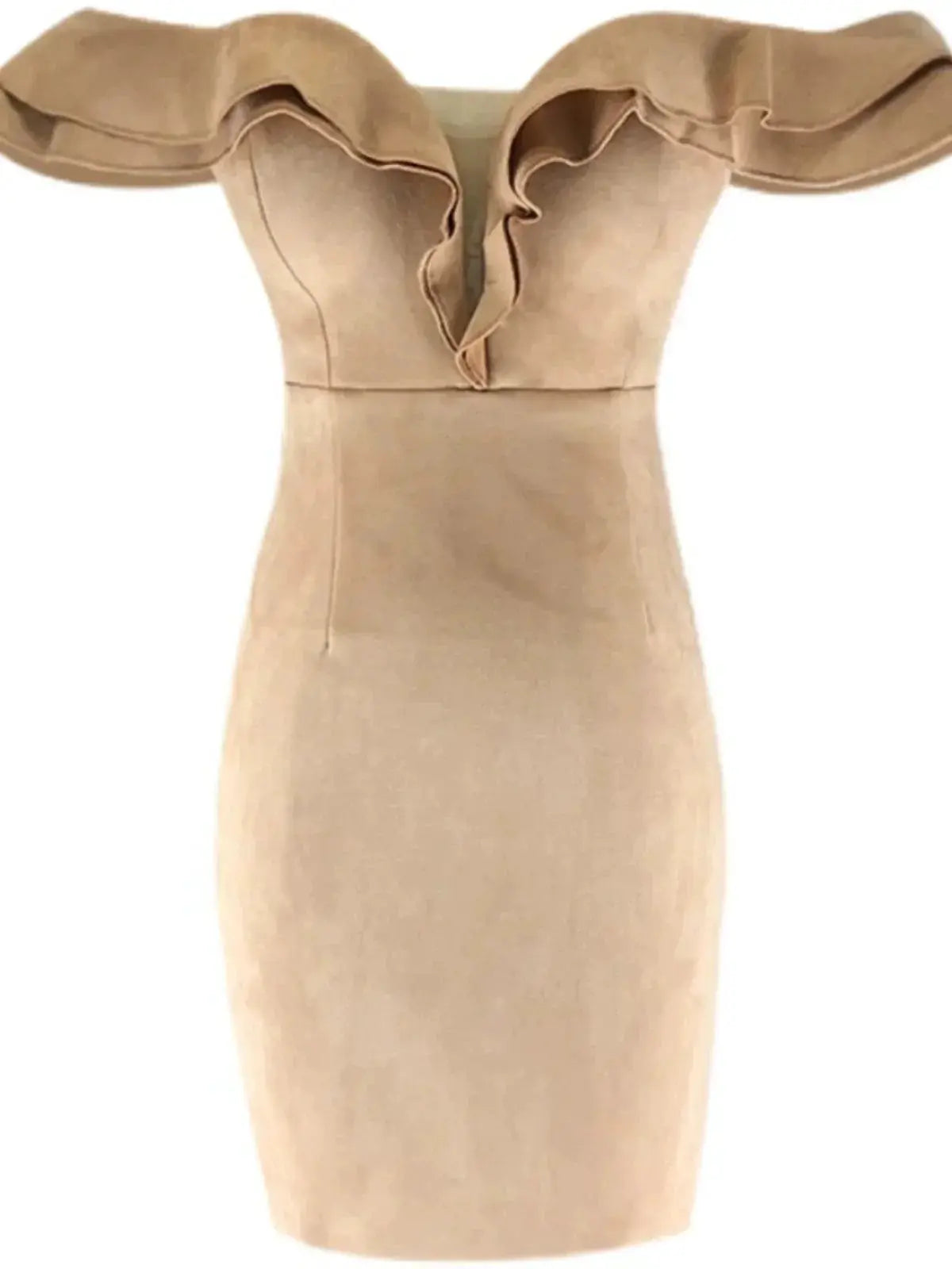 Muses Flannel Tube Top Dress For Stylish Night Out