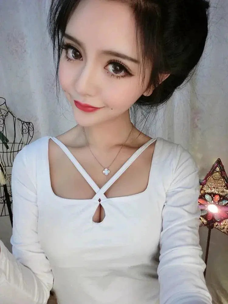 All Matching Slim Fit Long Sleeve Top Modern Elegance