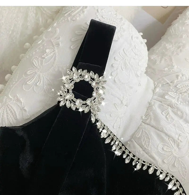 Diamond Diva Mesh Dress Rhinestone Glamour for Summer