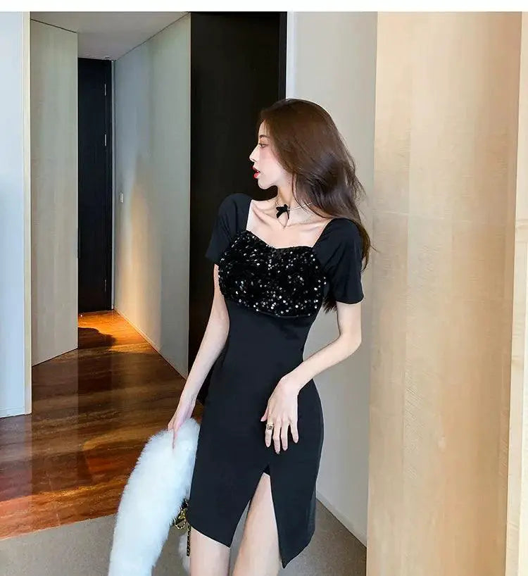Luxury Sequin Skirt Exquisite Socialite Style For Summer