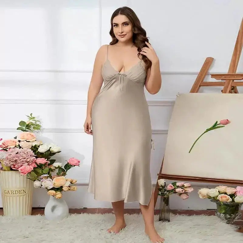 Plus Size Nightdress Lightweight Summer Sleepwear Comfort