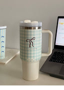 304 Stainless Steel Insulated Ice Cup With Straw Handle