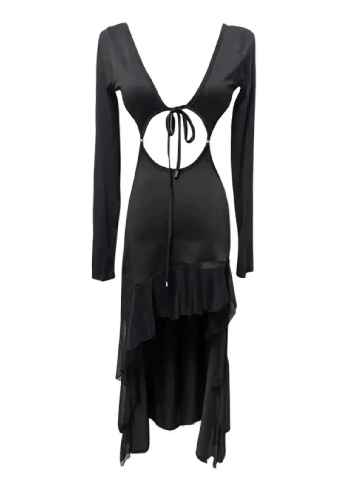 Ruffled Split Dress Korean Style Autumn Fashion Charm