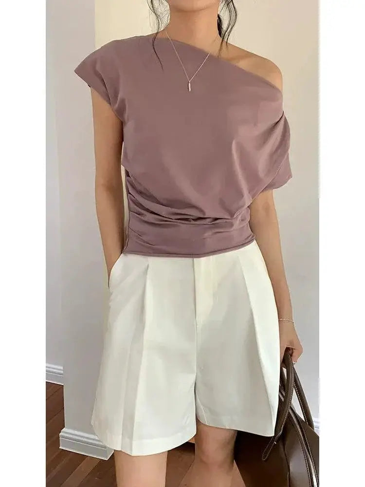 Love And Nancy Off Shoulder Designer Top Spring Fashion