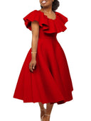 Summer Party Dress for Plus Size Women Elegant Fashion