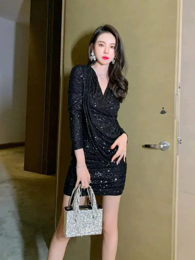 Sequin Party Skirt Retro Glam Versatile Style For Events
