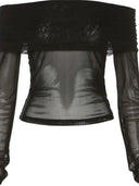 Cozy Mesh Top for Women Street Style