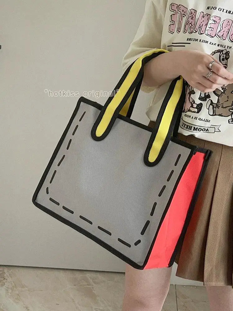 Japanese Style Canvas Shoulder Bag for Everyday Fashion