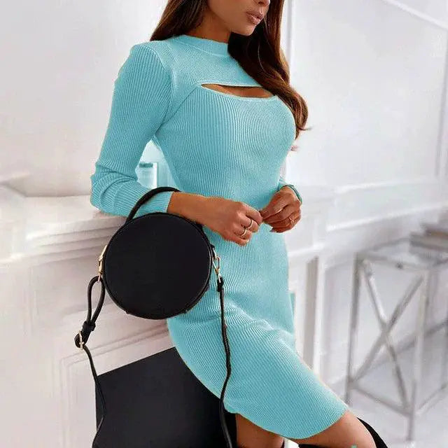 Spring Chic Cutout Womens Dress For Party And Casual Style