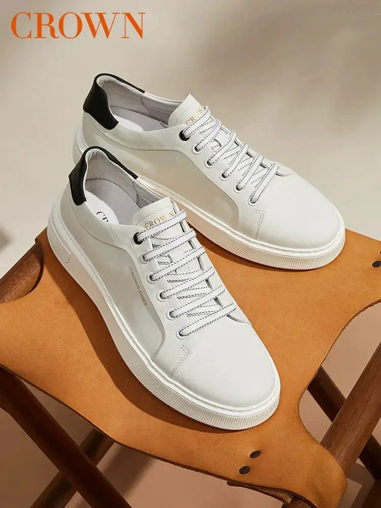 Crown Spring Autumn Shoes Soft Bottom Shock Absorbing White