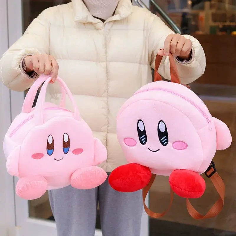 Cartoon Cute Japanese Backpack Pink Plush Doll For Teens