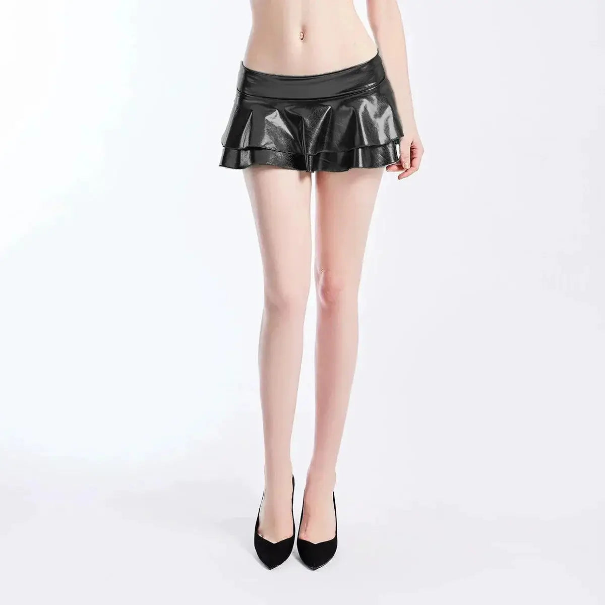 Night Out Shimmer Gold Silver Miniskirt For Dazzling Style