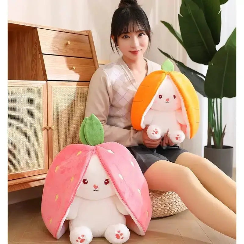 Soothing Transformation Bunny Plush Pillow Toy For Teens
