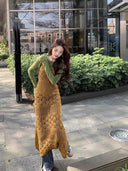 Korean Knitted Bandage Dress Chic Spaghetti Strap Outfit