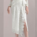 Chic V-Neck Lace Dress for Elegant Summer Spring Style