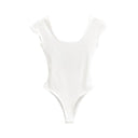 Square-Cut Backless Collar Top Chic Streetwear for Women