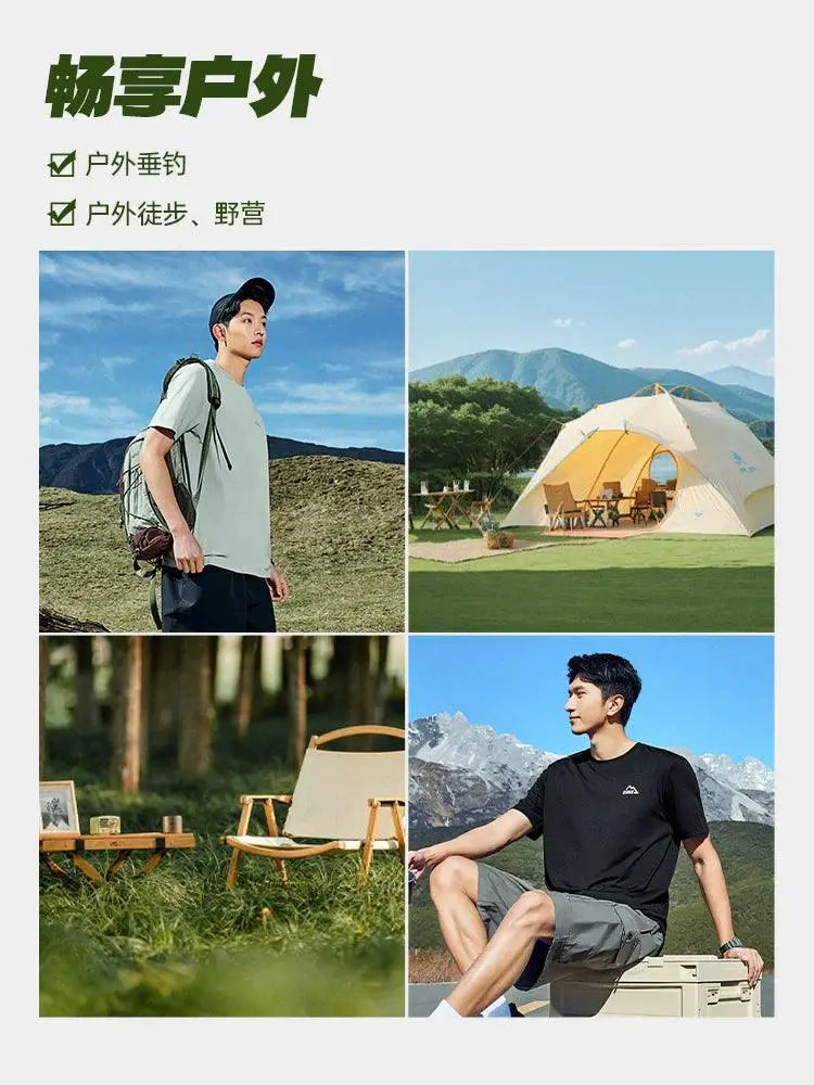 Men Quick Dry Outdoor T Shirt Moisture Wicking Athletic Gear