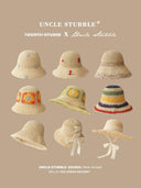 Straw Hat French Girls Travel Seaside Sunshade Lace Cap