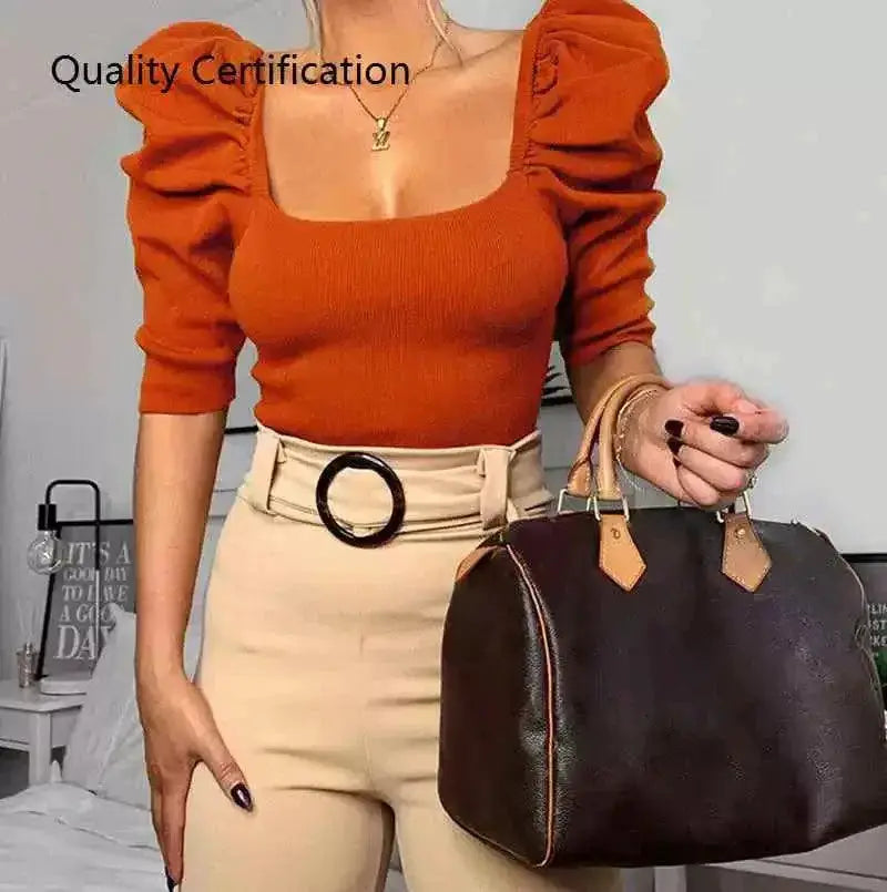 Solid Color Slim Fit Street Style Shirts Fall 2020 Clubwear