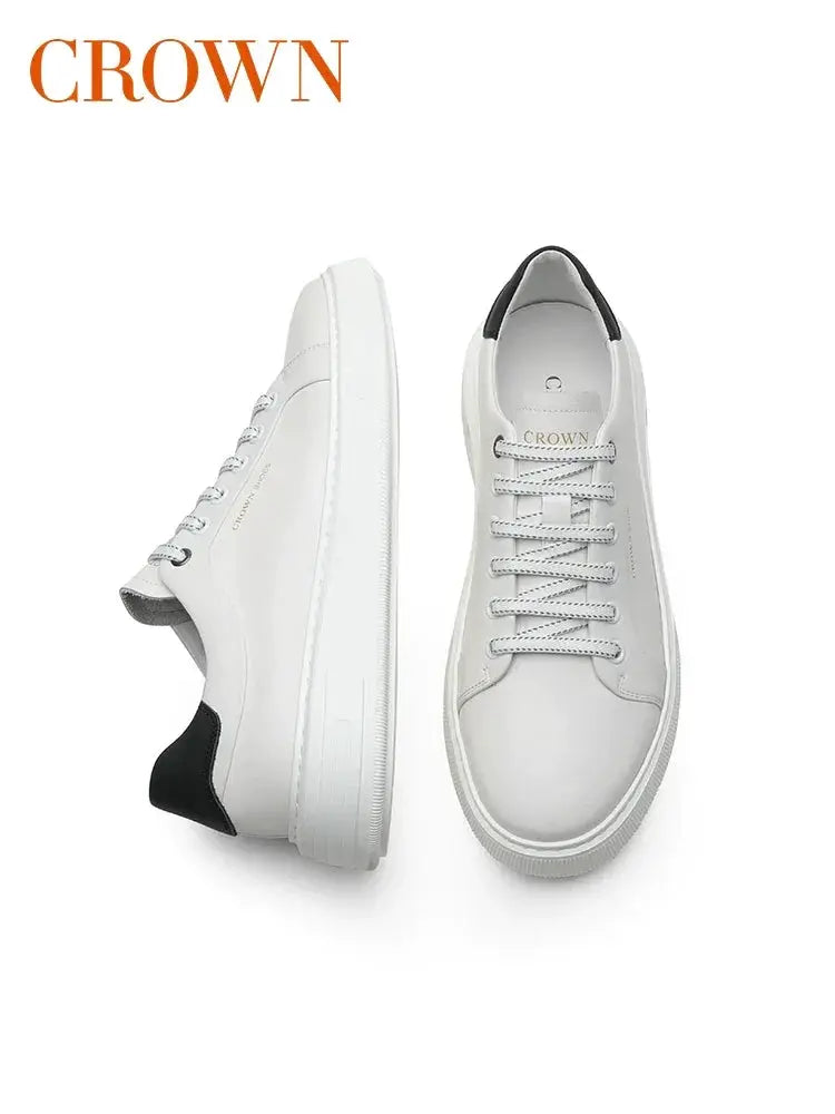 Crown Spring Autumn Shoes Soft Bottom Shock Absorbing White