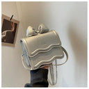 Lampeja Mini Bag White PU Leather Shoulder Bag For Women