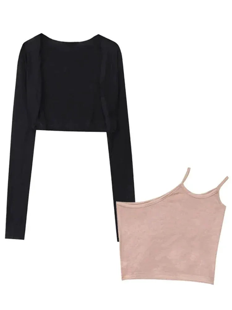Autumn V-Neck Knitted Cardigan Chic Style For Young Women