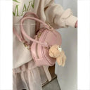 Compact Leather Satchel for Women Daily