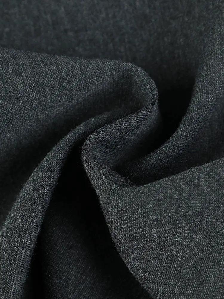 Chic Gray Elastic Skirt Modern Woman Fashion Upgrade
