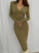 Cozy Dress For Women With Elastic Waist