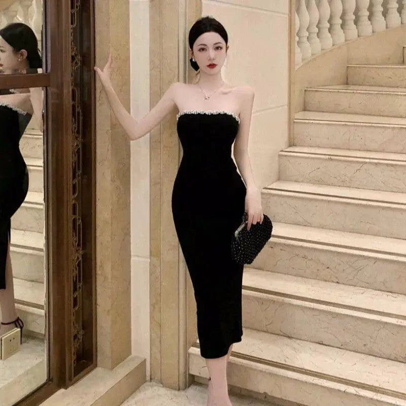 Luxurious Off Shoulder Evening Dress Opulent Design