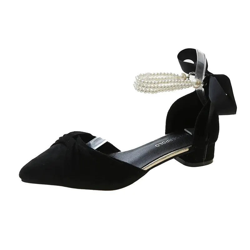 Enchanted Fairy Pearl Heels Whimsical Elegant Shoes