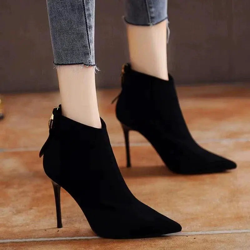 Winter Chic Stiletto Ankle Boots For Everyday Style