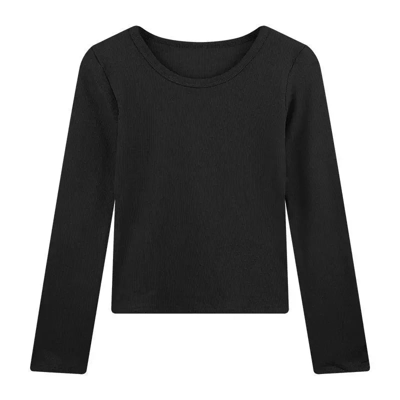 2024 Black Knit Shirt Youthful Style Statement Piece