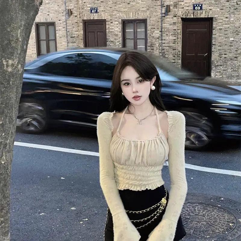 Faux Fur TwoPiece Halter Chic Style Fashion Forward Youth