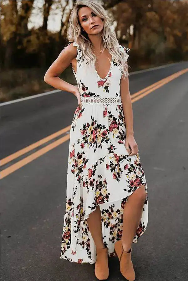 Meifan Sleeveless Cotton Dress V Neck Fashion Statement