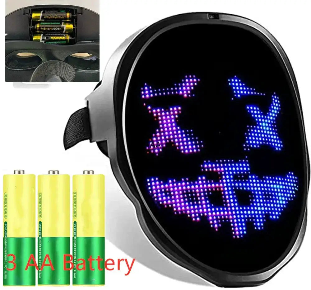Bluetooth LED Mask Luminous Sichuan Opera Face Changing Mask
